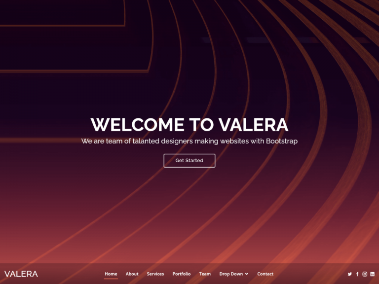 Valera - Bootstrap 一页主题