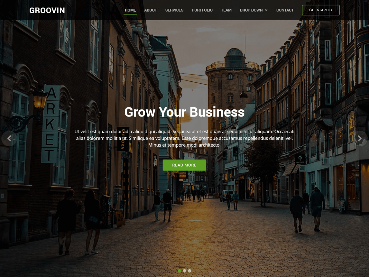 Groovin - 免费 Bootstrap 主题