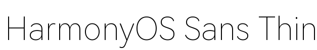 HarmonyOS Sans Thin
