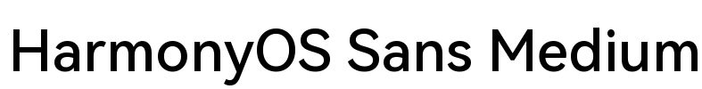 HarmonyOS Sans Medium