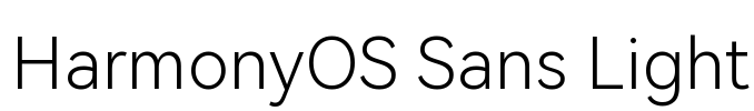 HarmonyOS Sans Light