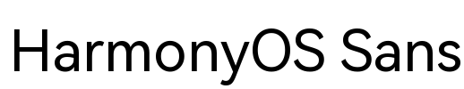 HarmonyOS Sans