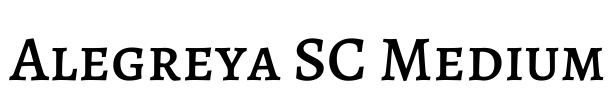 Alegreya SC Medium